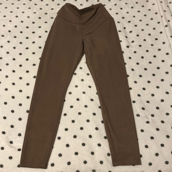 Hilary Radley Faux Suede Leggings - Picture 1 of 3